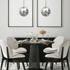 Best Luksusowa lampa wisząca do wnętrza glamour MLP8414 z serii REFLEX | Kaja Oświetl Żyrandole Nowoczesne