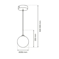 Best Luksusowa lampa wisząca do wnętrza glamour MLP8414 z serii REFLEX | Kaja Oświetl Żyrandole Nowoczesne