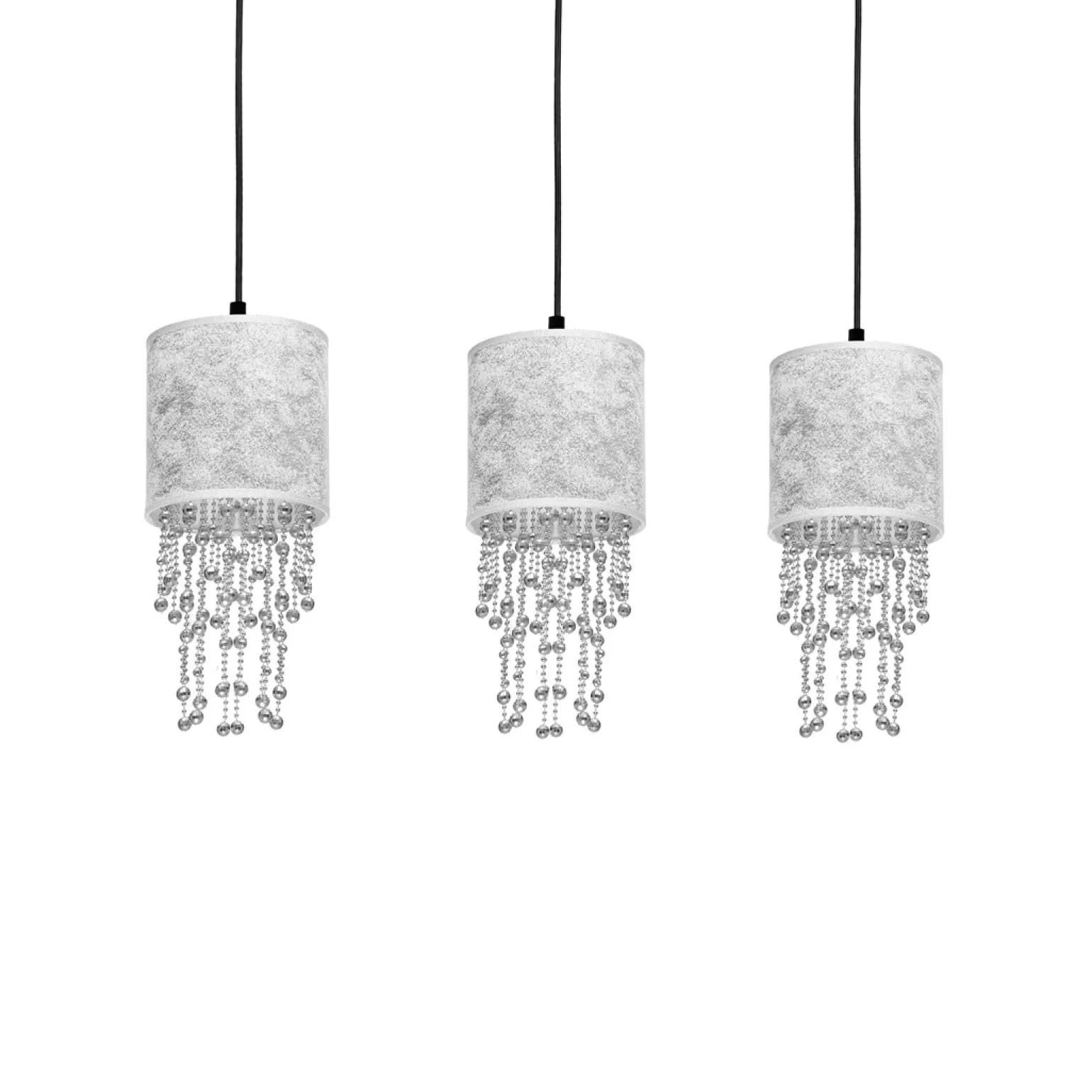 Sklep Kaja Luksusowa lampa wisząca w srebrnym kolorze MLP6435 z serii ALMERIA | Kaja Oświet