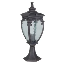 Sklep Kaja Mała, brązowa lampa ogrodowa stojąca, lampion O414FL-01BZ serii FLEUR