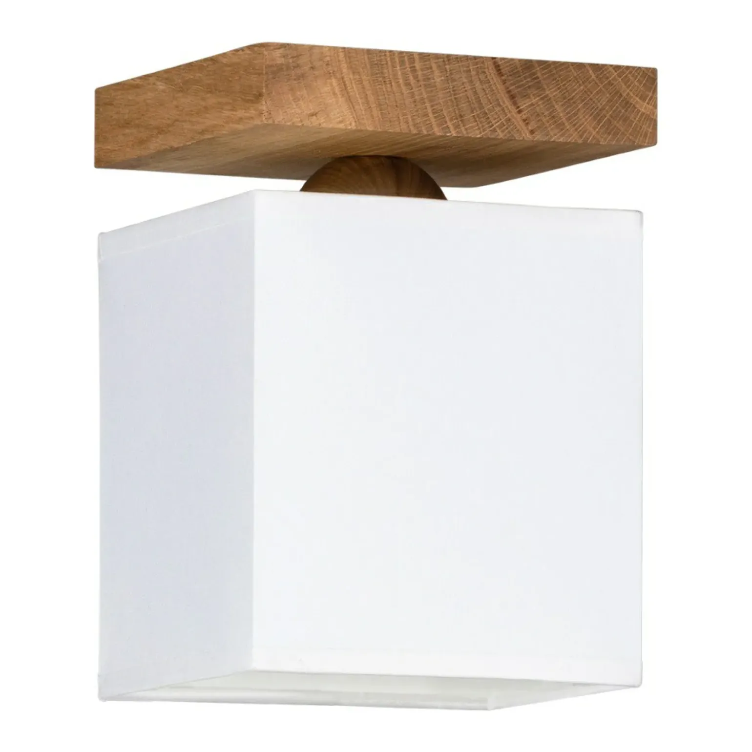 Sklep Kaja Mała, drewniana lampa sufitowa z abażurem 2284174 INGER | Kaja