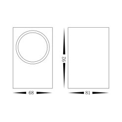 Sklep Kaja Mała kostka lampa ścienna na elewację GU10 EKO8326 BOKA | Kaja