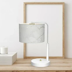 Sklep Kaja Marmurkowa lampa stołowa do sypialni MLP7310 z serii SENSO | Kaja Oświetlenie
