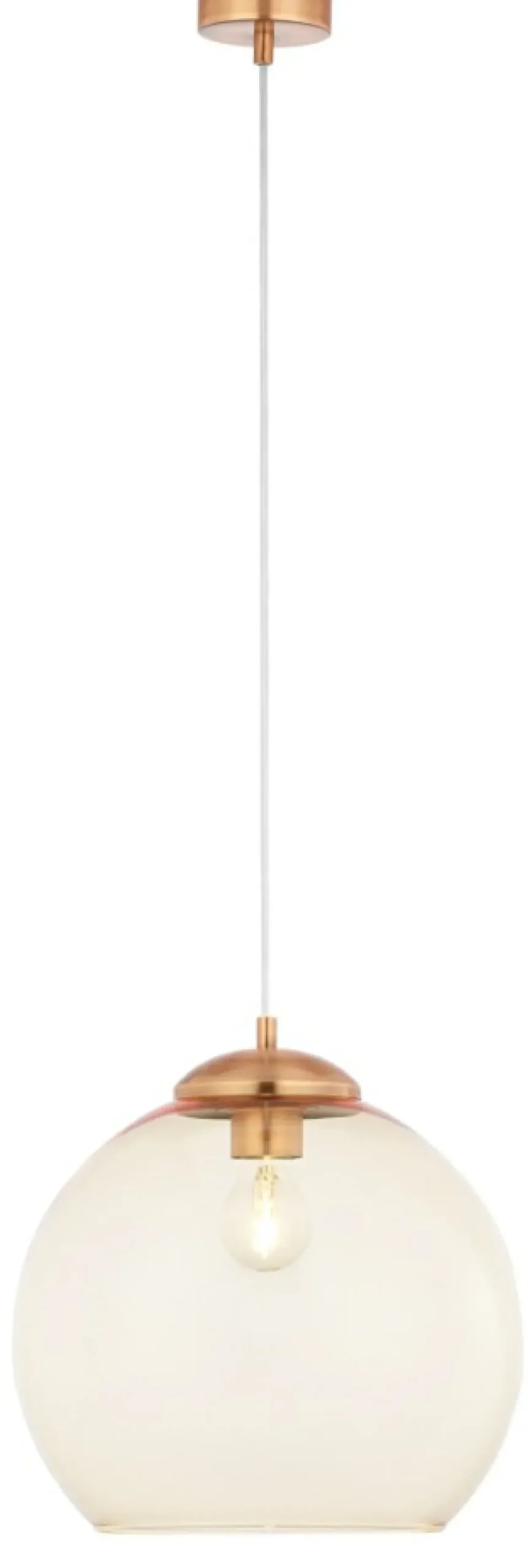 Sklep Kaja Miedziany zwis z okrągłym kloszem JUP 1831 ASTI | Kaja Oświetlenie