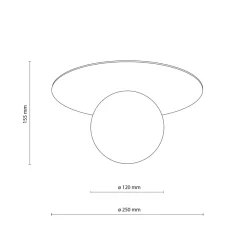 Store Minimalistyczna, biała lampa sufitowa TK 10227 PIXI | Kaja Oświetlenie Żyrandole Nowoczesne