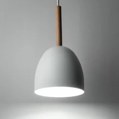 Shop Minimalistyczna, biała lampa wisząca do jadalni TK 4868 z serii NORD Żyrandole Nowoczesne