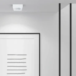 Sklep Kaja Minimalistyczna, biała oprawa podtynkowa ML0039 z serii NUSA SQUARE | Kaja Oświe