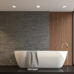 Sklep Kaja Minimalistyczna, biała oprawa podtynkowa ML0039 z serii NUSA SQUARE | Kaja Oświe