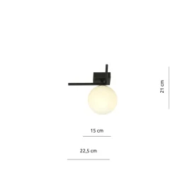Store Minimalistyczna, czarna lampa sufitowa z kloszem 1130/1G IMAGO | Kaja Żyrandole Nowoczesne