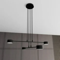 Store Minimalistyczna, industrialna lampa wisząca 1339/4 MODUS | Kaja Żyrandole Nowoczesne