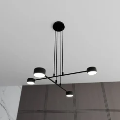 Store Minimalistyczna, industrialna lampa wisząca 1339/4 MODUS | Kaja Żyrandole Nowoczesne