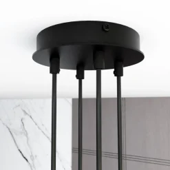 Store Minimalistyczna, industrialna lampa wisząca 1339/4 MODUS | Kaja Żyrandole Nowoczesne