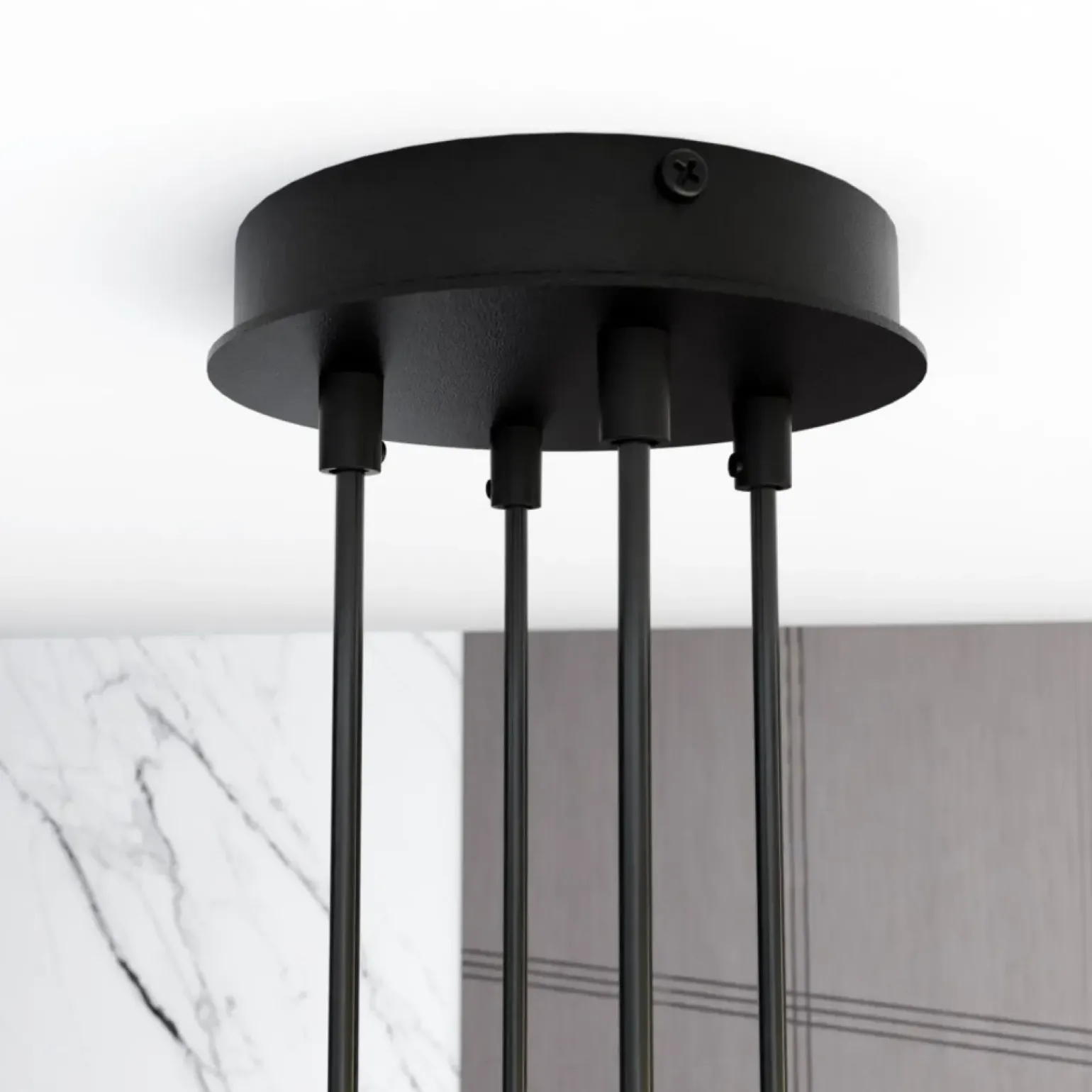 Store Minimalistyczna, industrialna lampa wisząca 1339/4 MODUS | Kaja Żyrandole Nowoczesne