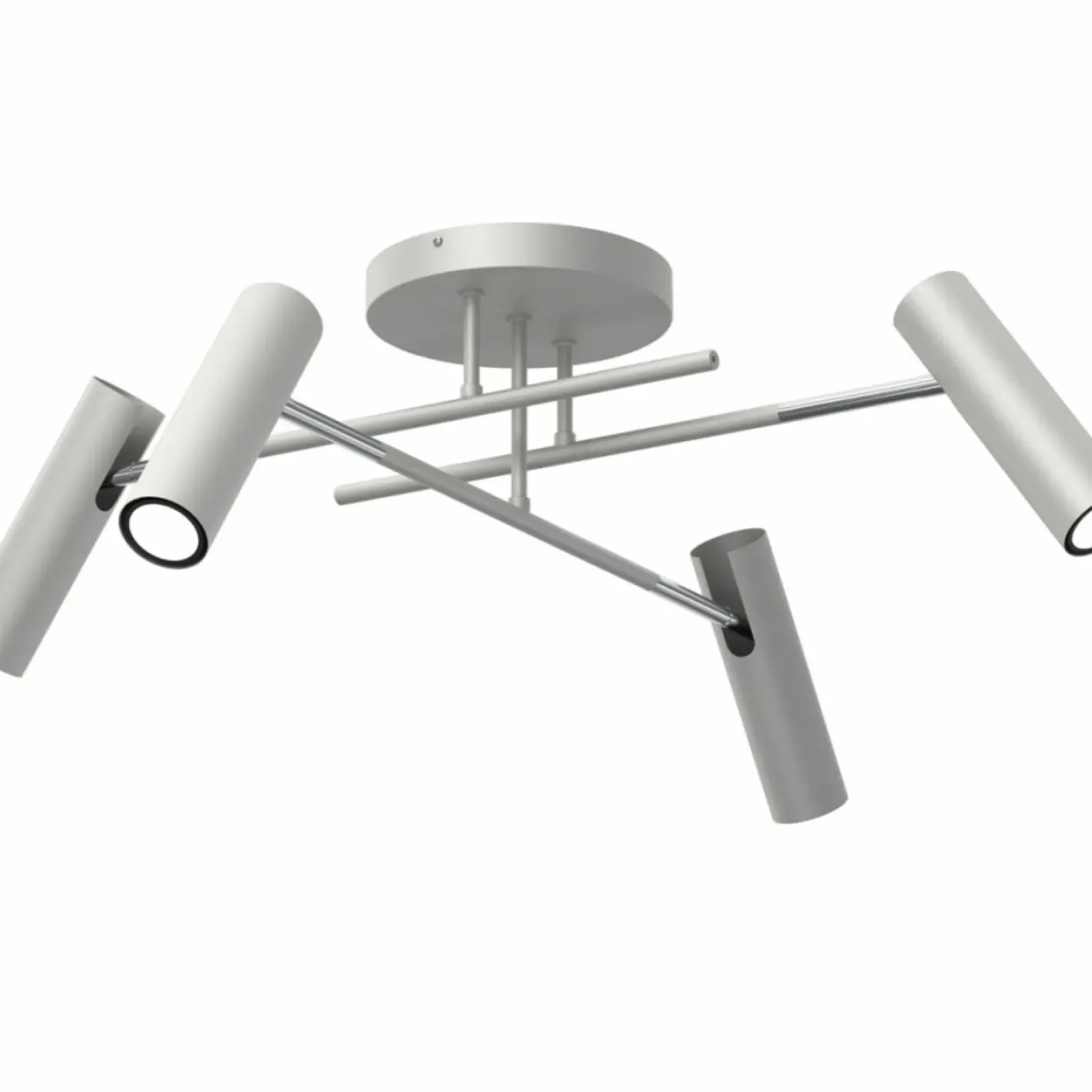 Best Minimalistyczna, jasnoszara lampa sufitowa LX 288 AXION | Kaja Żyrandole Nowoczesne