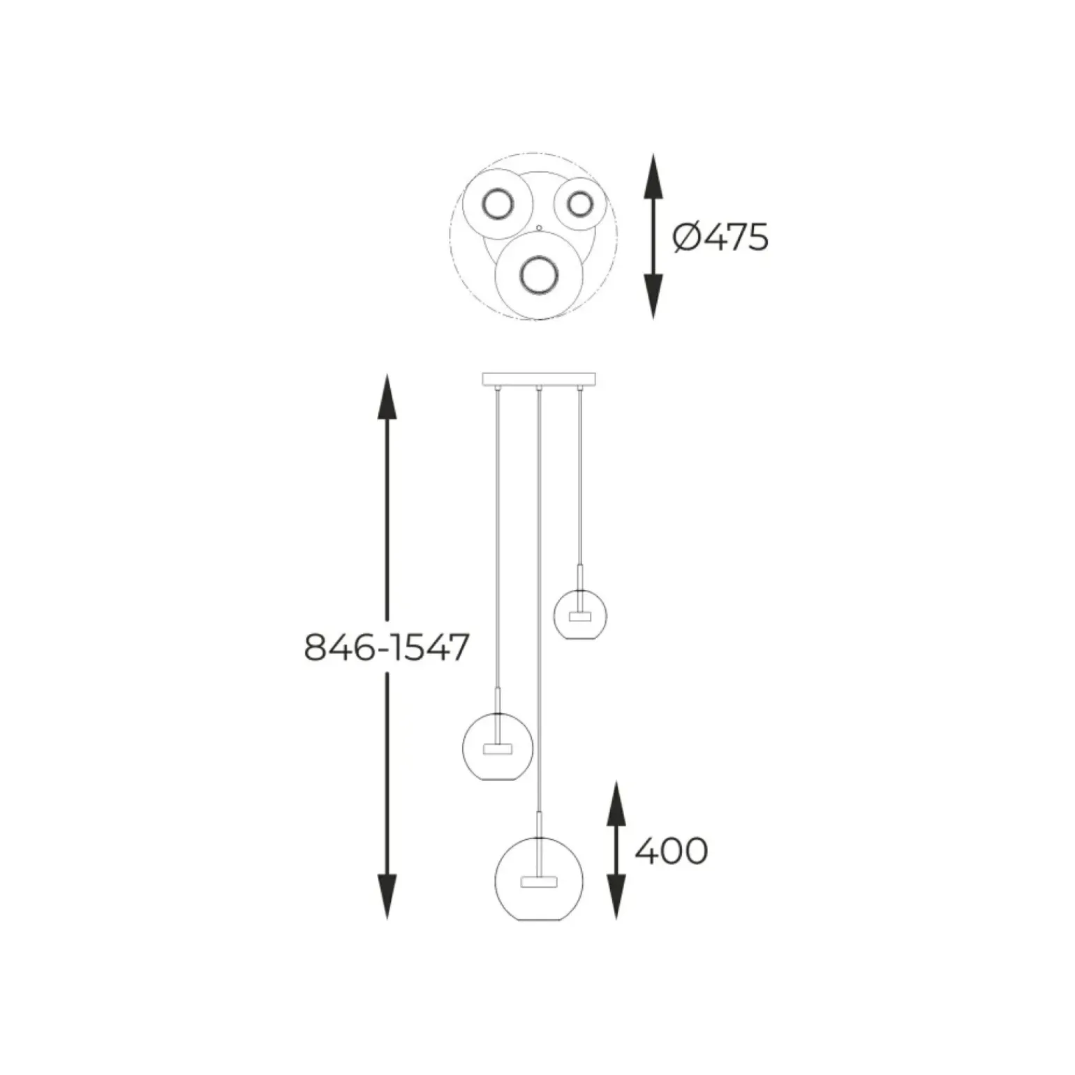 Store Minimalistyczna lampa LED do salonu P0428-03L-F4AC ENCELADUS | Kaja Żyrandole Nowoczesne