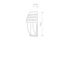 Sklep Kaja Minimalistyczna lampa mocowana na elewację 3393 MISTRAL | Kaja