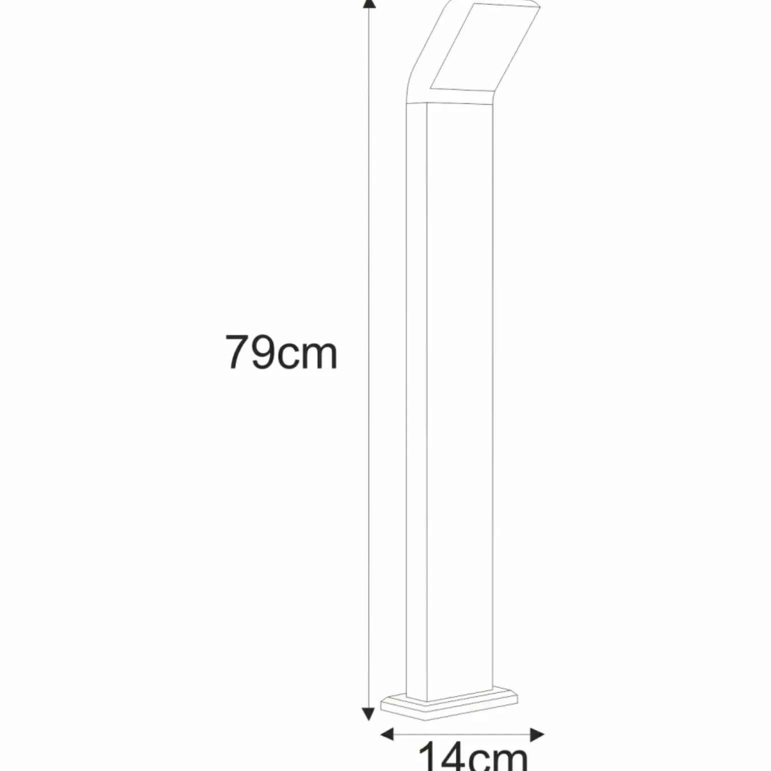 Sklep Kaja Minimalistyczna lampa ogrodowa 79cm K-8148 VIDAR | Kaja Oświetlenie