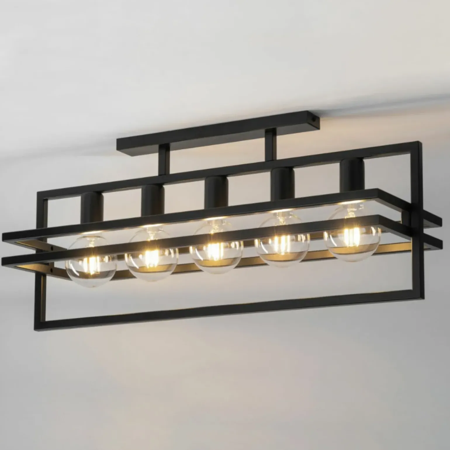 Store Minimalistyczna lampa sufitowa do salonu SIG 32409 z serii MERCI CZ Żyrandole Nowoczesne