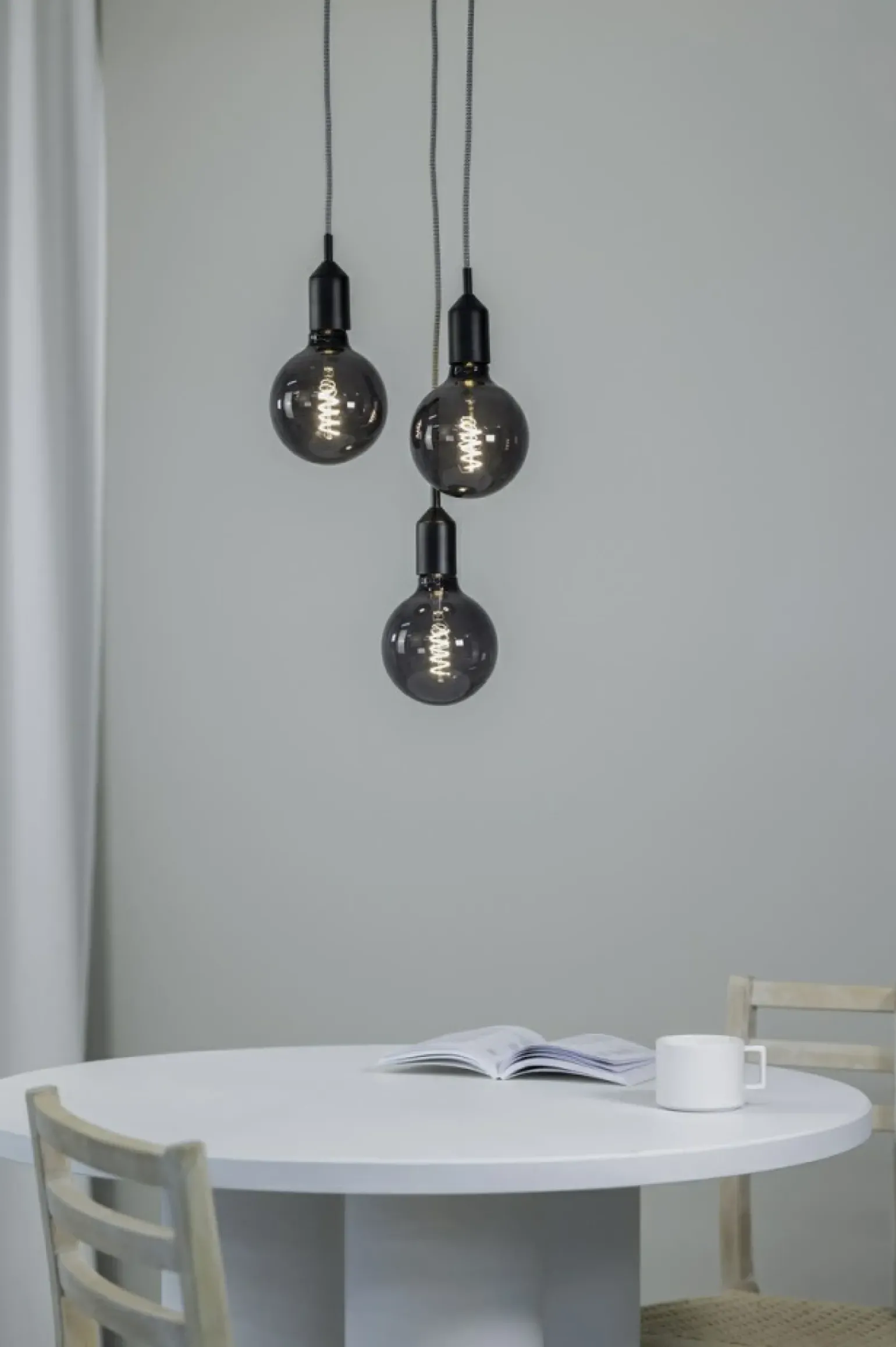 Store Minimalistyczna lampa wisząca bez kloszy 108452 z serii BRONX | Kaja Żyrandole Nowoczesne