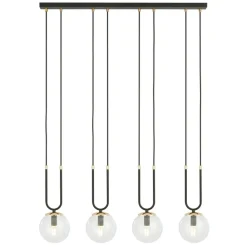 Sale Minimalistyczna lampa wisząca do jadalni 1114/4 GLAM | Kaja Żyrandole Nowoczesne