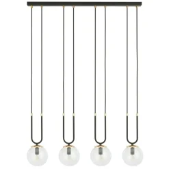 Sale Minimalistyczna lampa wisząca do jadalni 1114/4 GLAM | Kaja Żyrandole Nowoczesne