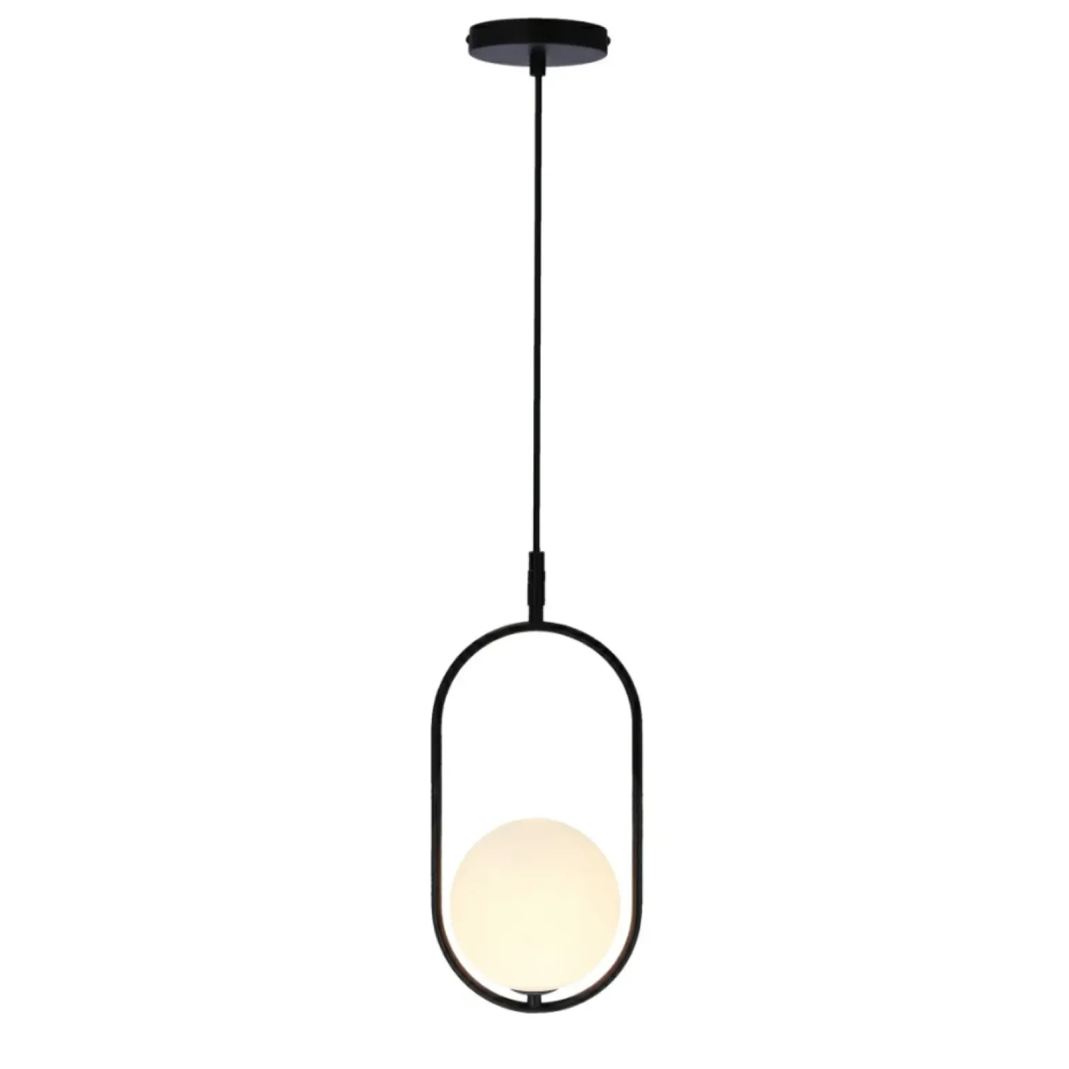 Hot Minimalistyczna lampa wisząca z kloszem 31-10148 z serii CORDEL | Kaja Żyrandole Nowoczesne
