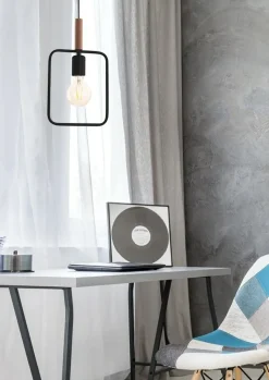 Best Minimalistyczna lampa wisząca do jadalni 31-73501 z serii FRAME | Kaja Żyrandole Nowoczesne