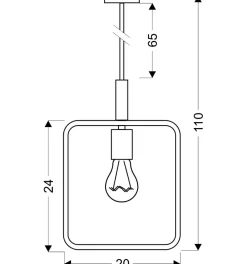 Best Minimalistyczna lampa wisząca do jadalni 31-73501 z serii FRAME | Kaja Żyrandole Nowoczesne