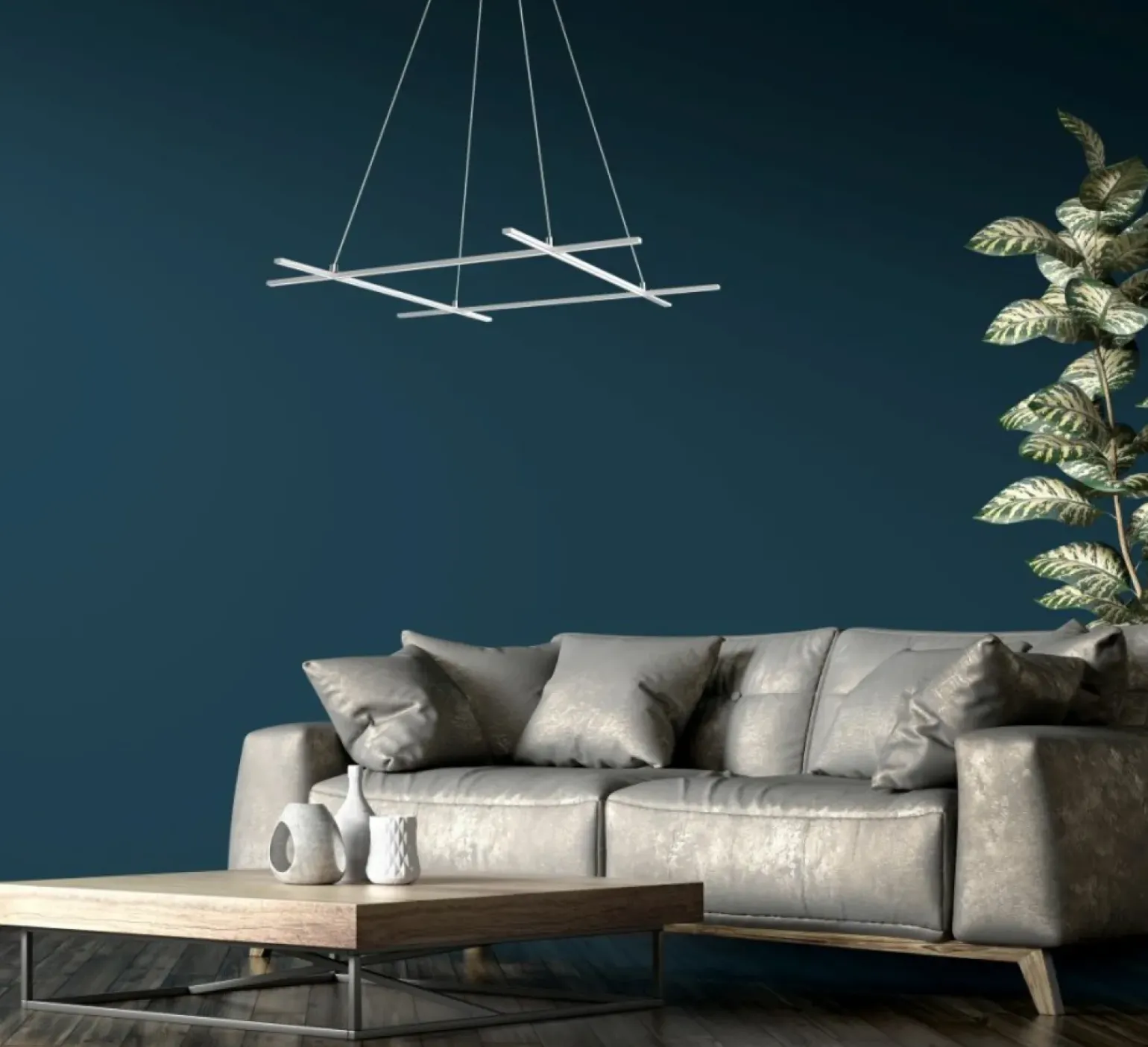 Hot Minimalistyczna lampa wisząca LED A0020-340 ANDROS | Kaja Oświetlenie Żyrandole Nowoczesne