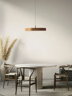 Fashion Minimalistyczna lampa wisząca ⌀60cm z pilotem AZ5092 MARCELLO | Kaja Żyrandole Nowoczesne