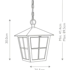 Sklep Kaja Minimalistyczna lampa wisząca BL48M-BLACK z serii CANTERBURY