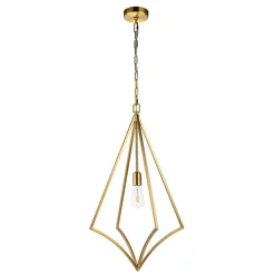 Sale Minimalistyczna lampa wisząca, złota FE-NICO-P-L-BB z serii NICO Żyrandole Nowoczesne