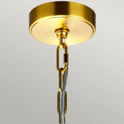 Sale Minimalistyczna lampa wisząca, złota FE-NICO-P-L-BB z serii NICO Żyrandole Nowoczesne