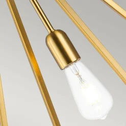 Sale Minimalistyczna lampa wisząca, złota FE-NICO-P-L-BB z serii NICO Żyrandole Nowoczesne