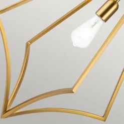 Sale Minimalistyczna lampa wisząca, złota FE-NICO-P-L-BB z serii NICO Żyrandole Nowoczesne