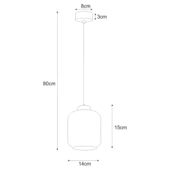 Best Sale Minimalistyczna lampa wisząca z ciekawym kloszem K-5510 z serii IGA Żyrandole Nowoczesne