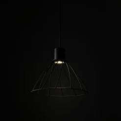 Store Minimalistyczna lampa wisząca z drutu TK 10160 MODESTO BLACK | Kaja Żyrandole Nowoczesne