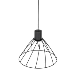 Store Minimalistyczna lampa wisząca z drutu TK 10160 MODESTO BLACK | Kaja Żyrandole Nowoczesne