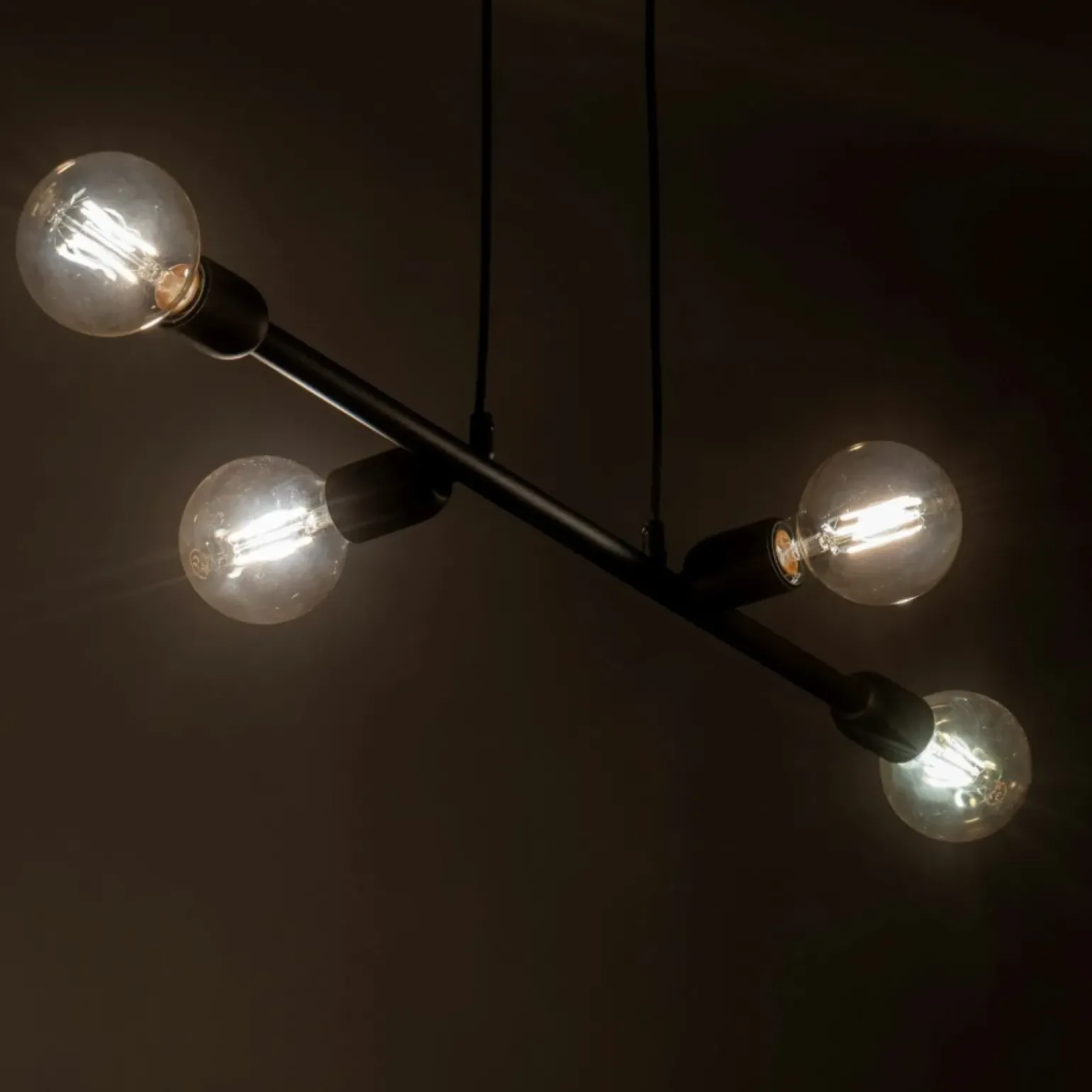 Store Minimalistyczna lampa wisząca na ozdobne żarówki TK 4836 z serii PORTO Żyrandole Nowoczesne