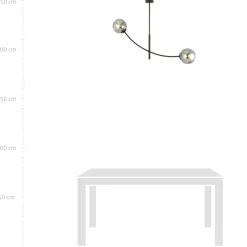 Fashion Minimalistyczna lampa z ciemnymi kloszami 1100/2 HUNTER | Kaja Żyrandole Nowoczesne