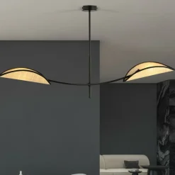 Store Minimalistyczna lampa z ozdobnymi abażurami 1108/2 LOTUS | Kaja Żyrandole Nowoczesne