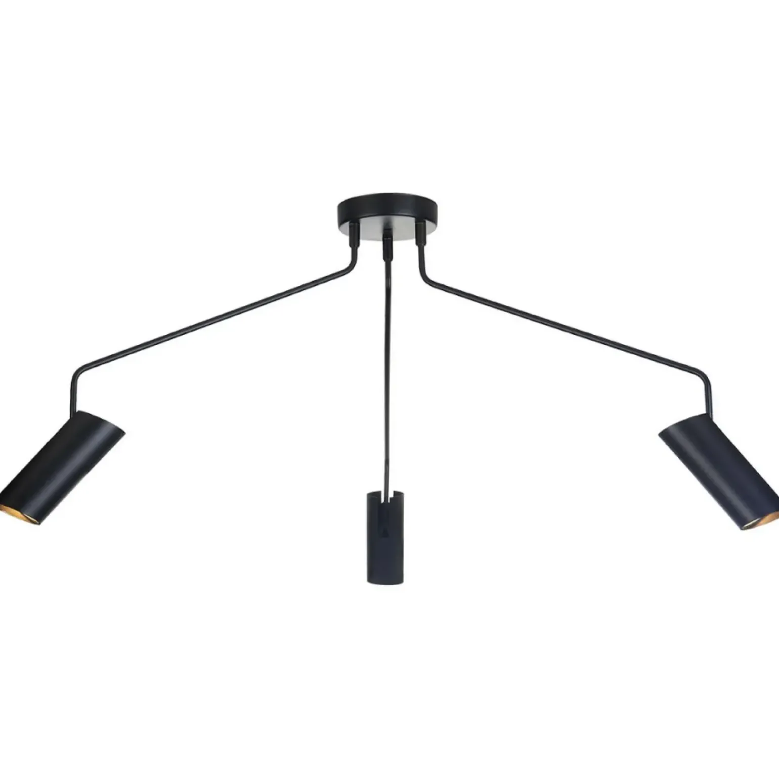 Online Minimalistyczna lampa z tubami LP-17001/3C BK FUTURO | Kaja Żyrandole Nowoczesne