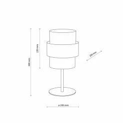 Sklep Kaja Minimalistyczna lampka na szafkę nocną TK 5893 CALISTO WHITE | Kaja