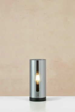 Sklep Kaja Minimalistyczna lampka nocna z dymionym kloszem 108734 POST | Kaja