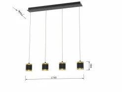 Online Minimalistyczna, ledowa lampa wisząca WF 7003-404 TOULOUSE | Kaja Żyrandole Nowoczesne