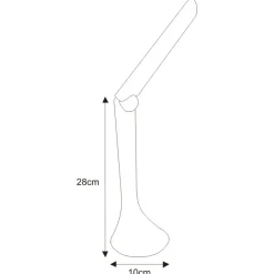 Sklep Kaja Minimalistyczna, prosta lampka LED K-MT-205 BIAŁY ASTON | Kaja
