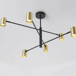 Store Minimalistyczna, regulowana lampa do salonu LP-731/6P GD z serii SNOW Żyrandole Nowoczesne