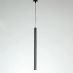 Sale Minimalistyczna tuba z regulowanym zwisem LP-894/1P BK z serii LUNGO Żyrandole Nowoczesne