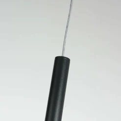 Sale Minimalistyczna tuba z regulowanym zwisem LP-894/1P BK z serii LUNGO Żyrandole Nowoczesne