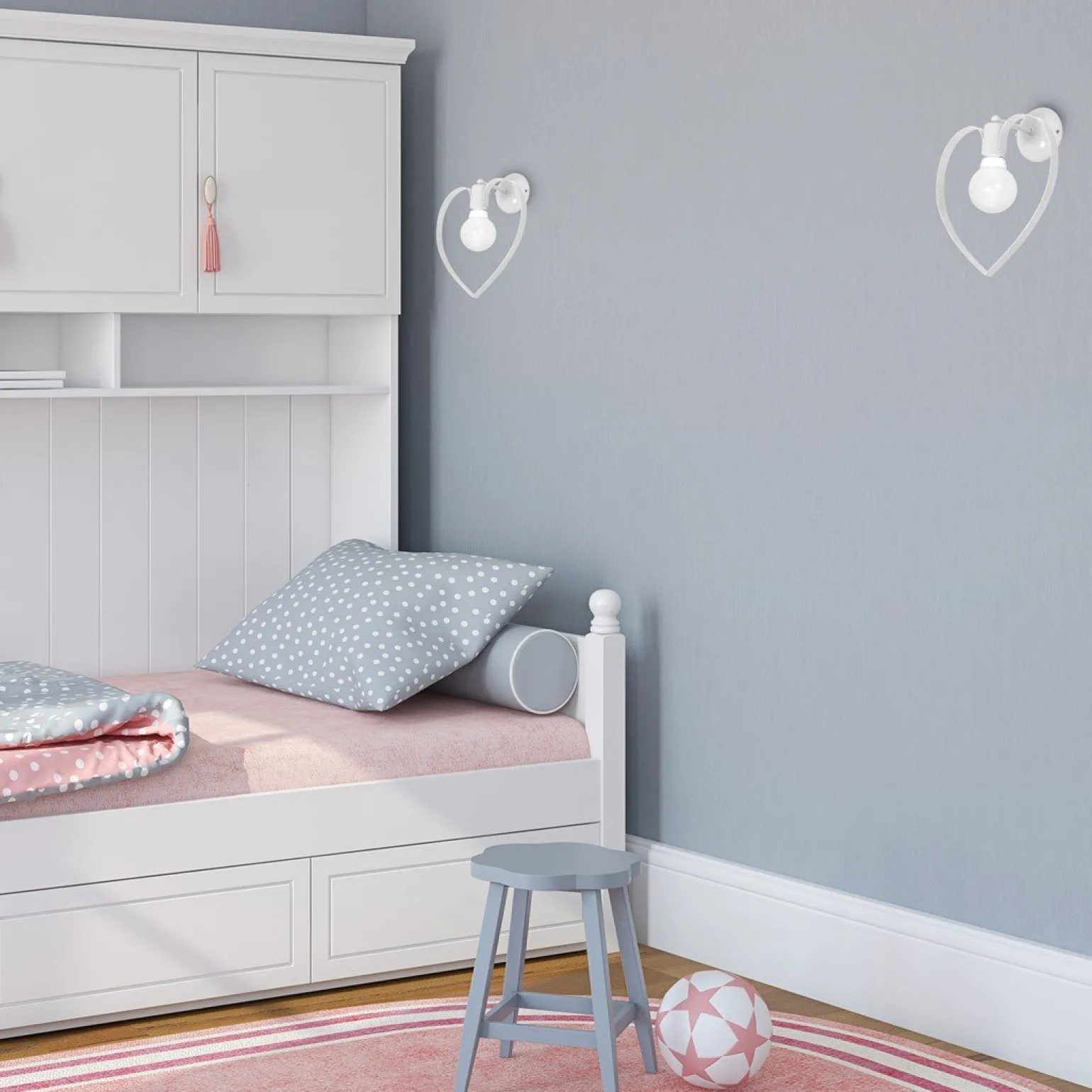 Sklep Kaja Minimalistyczny kinkiet w kształcie serca MLP9949 z serii AMORE | Kaja Oświetlen